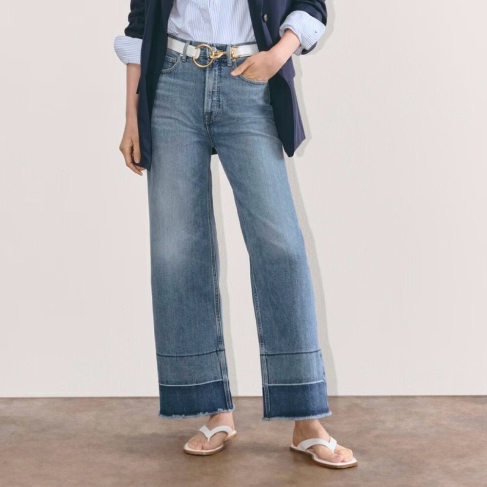 Everlane The Way High Sailor Jean Tint Blue size 30